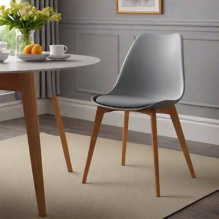 Modern Tulip Dining Chair - Grey: A Timeless Blend of Style and Comfort