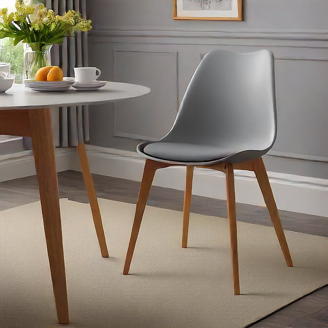 Modern Tulip Dining Chair - Grey: A Timeless Blend of Style and Comfort