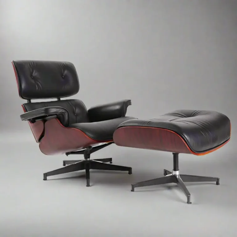 Charles Eames Lounge Chair and Ottoman with Rosewood Frame